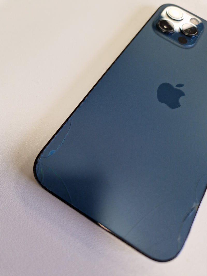 iPhone 12 Pro, 128GB (Smashed Back Glass, Blue) - Unlocked - Sale - 360537
