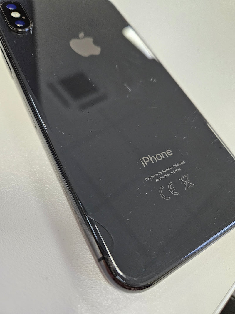 Apple iPhone X, 64GB (Space Grey) - Unlocked - NO FACE ID/Cracked Back –  WeSellTek